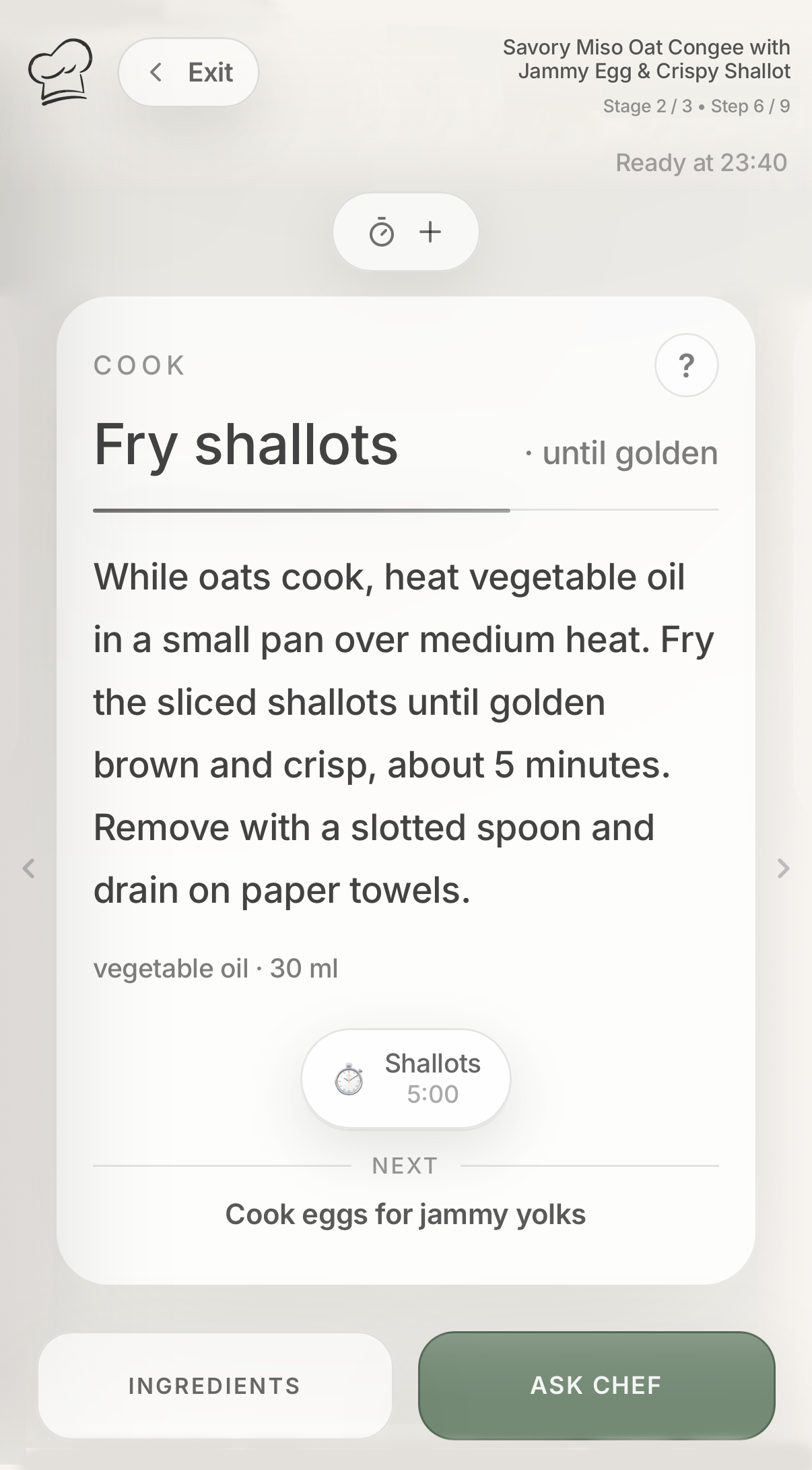 Stay calm while you cook