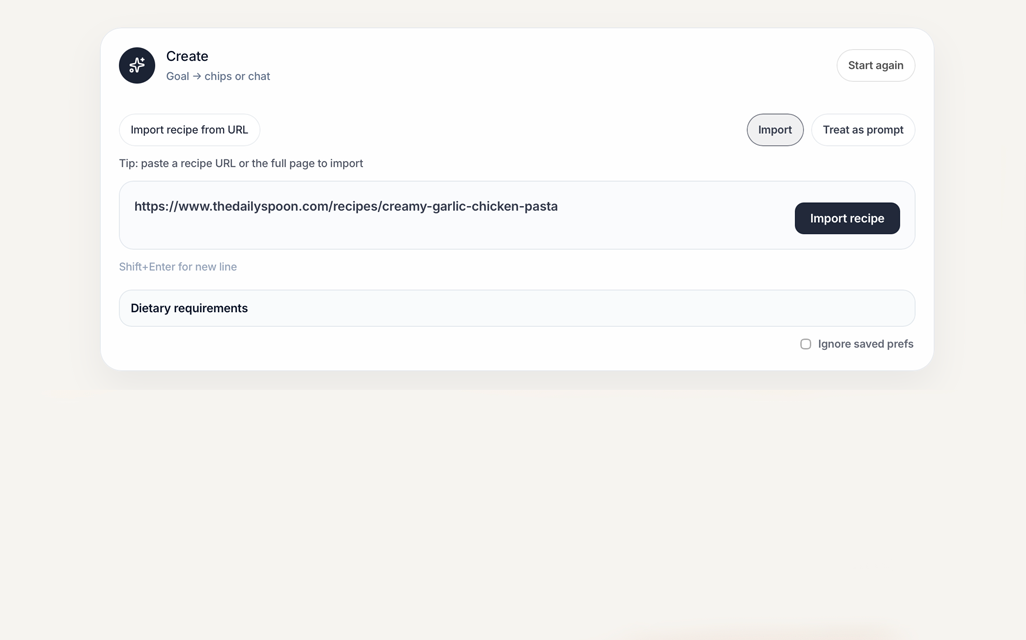 Import recipes you already love